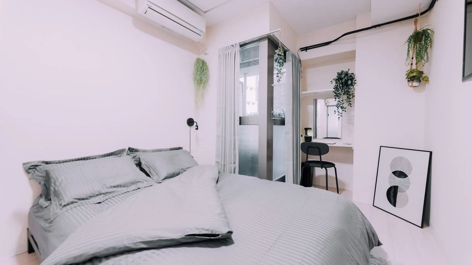 Minimalist Loft Namba Compact Studio With A 24-Hour Gym Ma502 Ōsaka Appartement