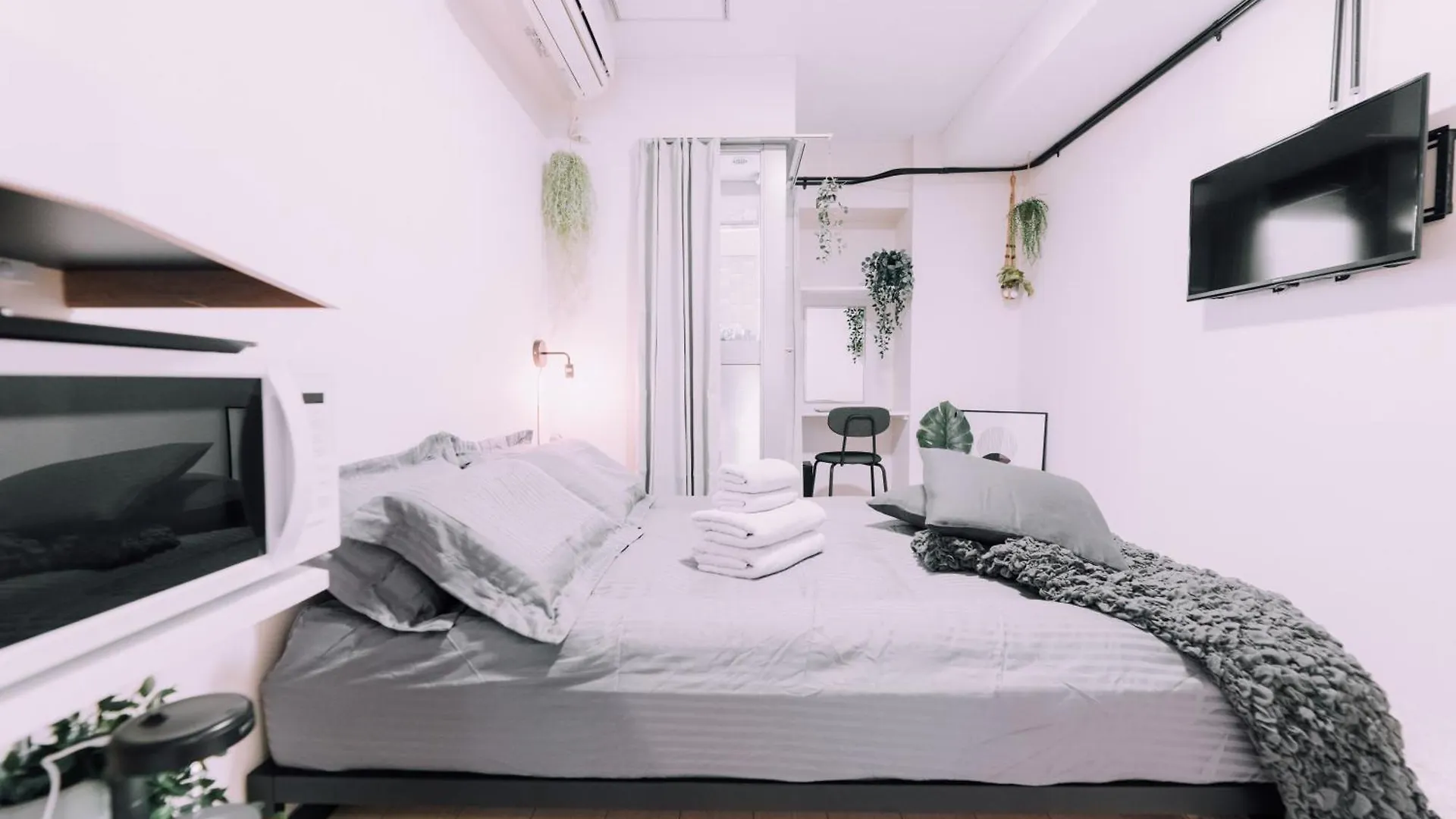 Minimalist Loft Namba Compact Studio With A 24-Hour Gym Ma502 Ōsaka 0*,